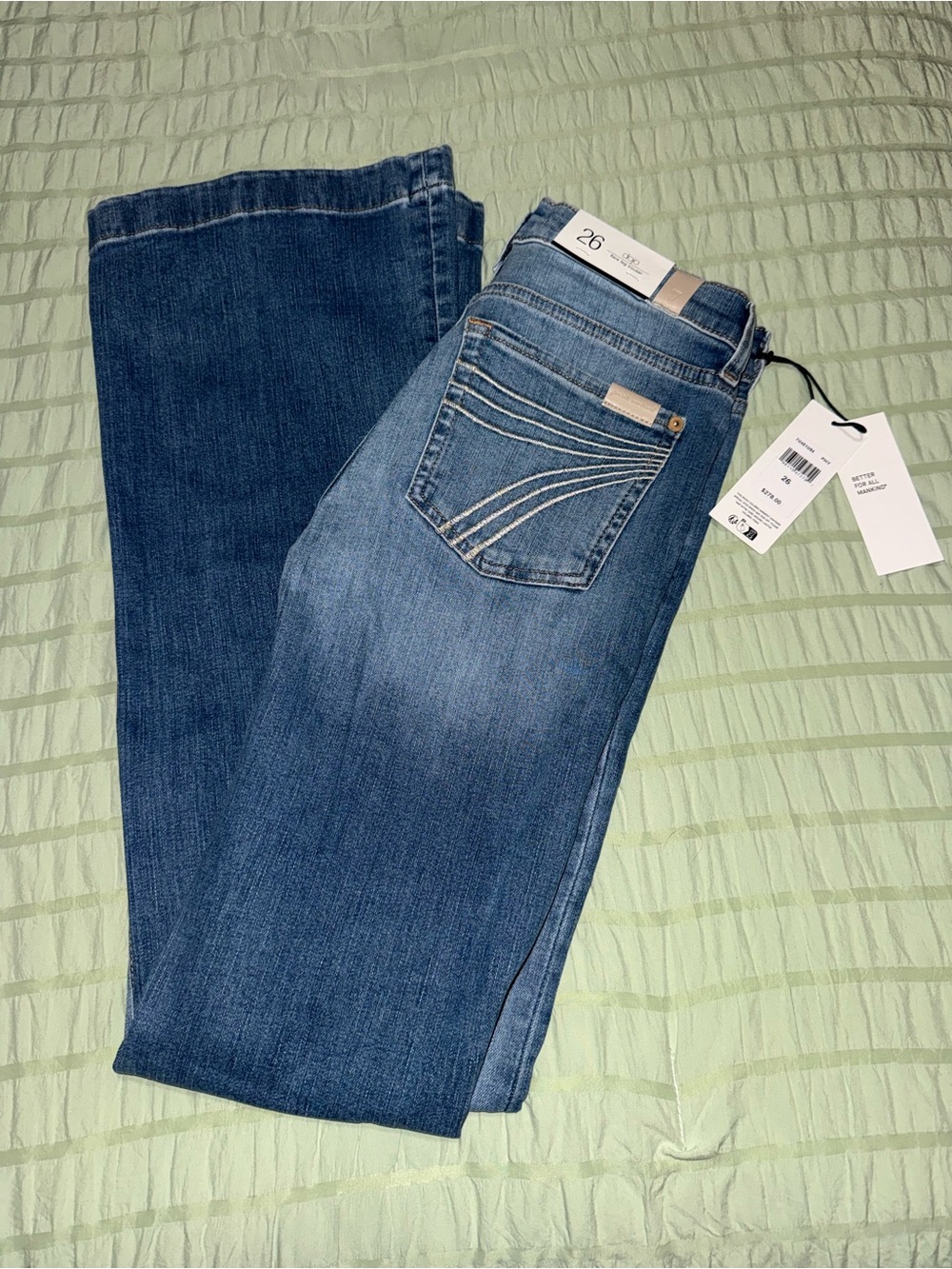 7 For All Mankind Medium Blue Bootcut Jeans